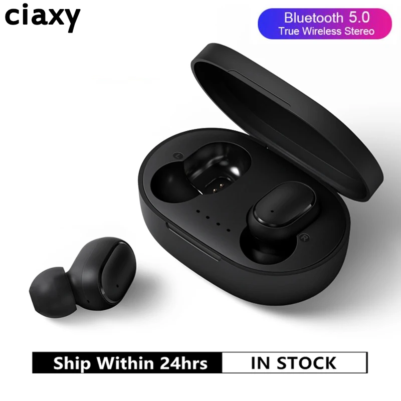 

Bluetooth Earphone A6S TWS VS Redmi Airdots Wireless Headphone Stereo Headset Mini Earbuds for Xiaomi iPhone Huawei Samsung