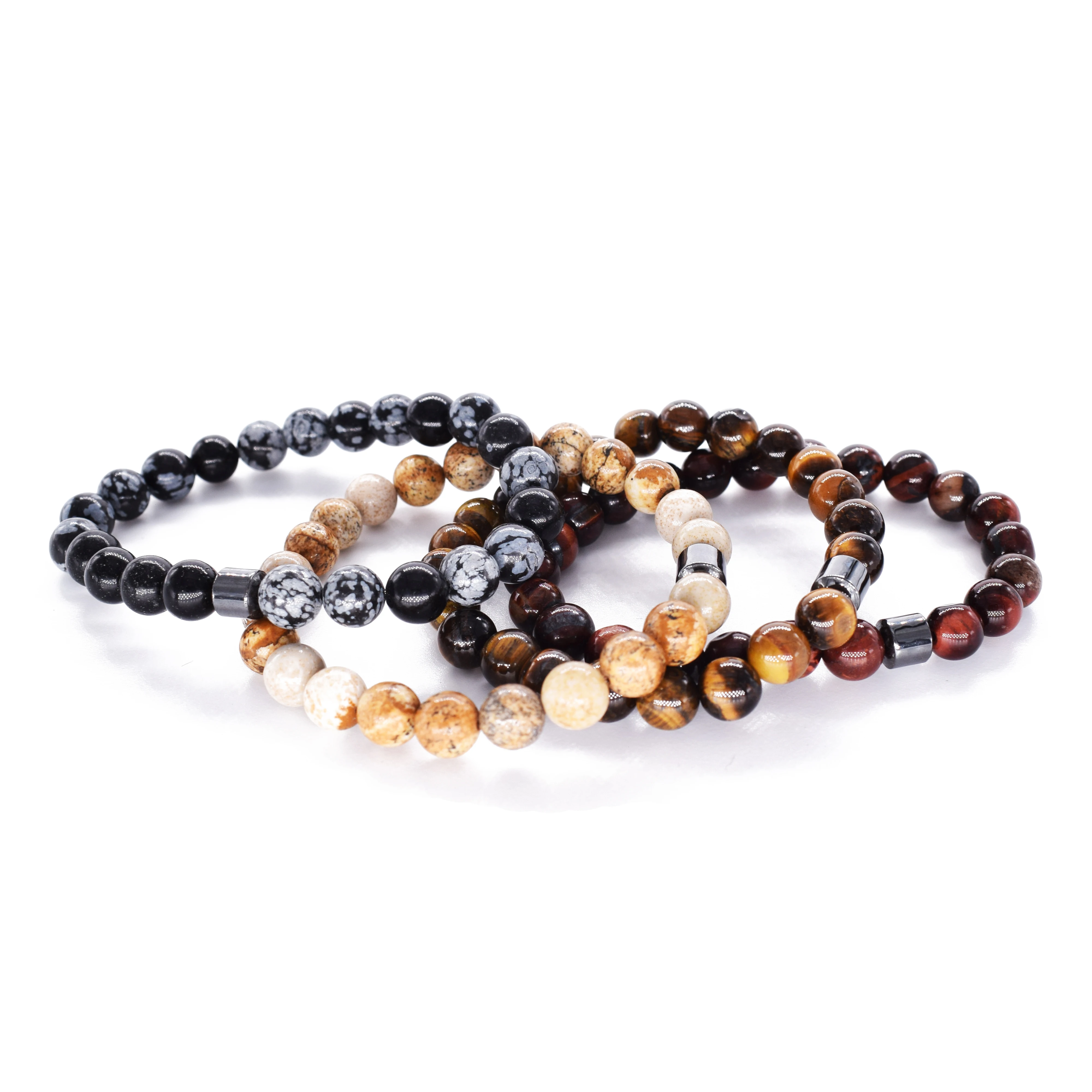 2019 мужские браслеты цилиндрические гематитовые для мужчин Классические