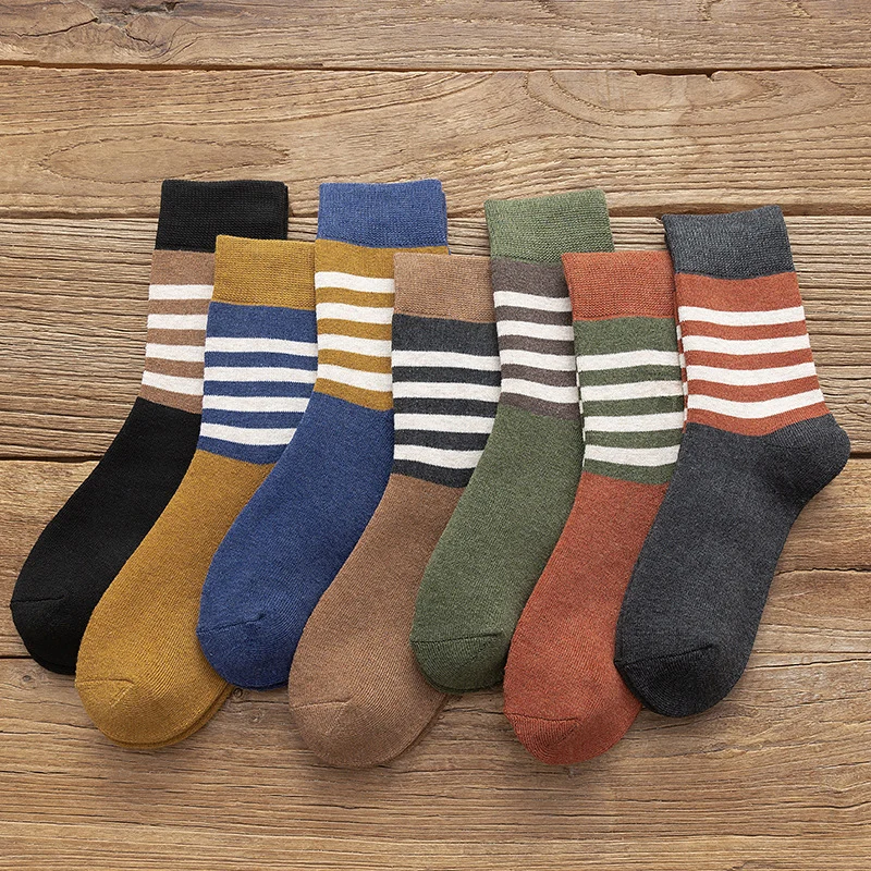 

Terry Socks Pile Socks Tube Towelling Socks Breathable Terry-Loop Hosiery Men Warm Winter Soft Velvet Thicken Socks Mid-Calf