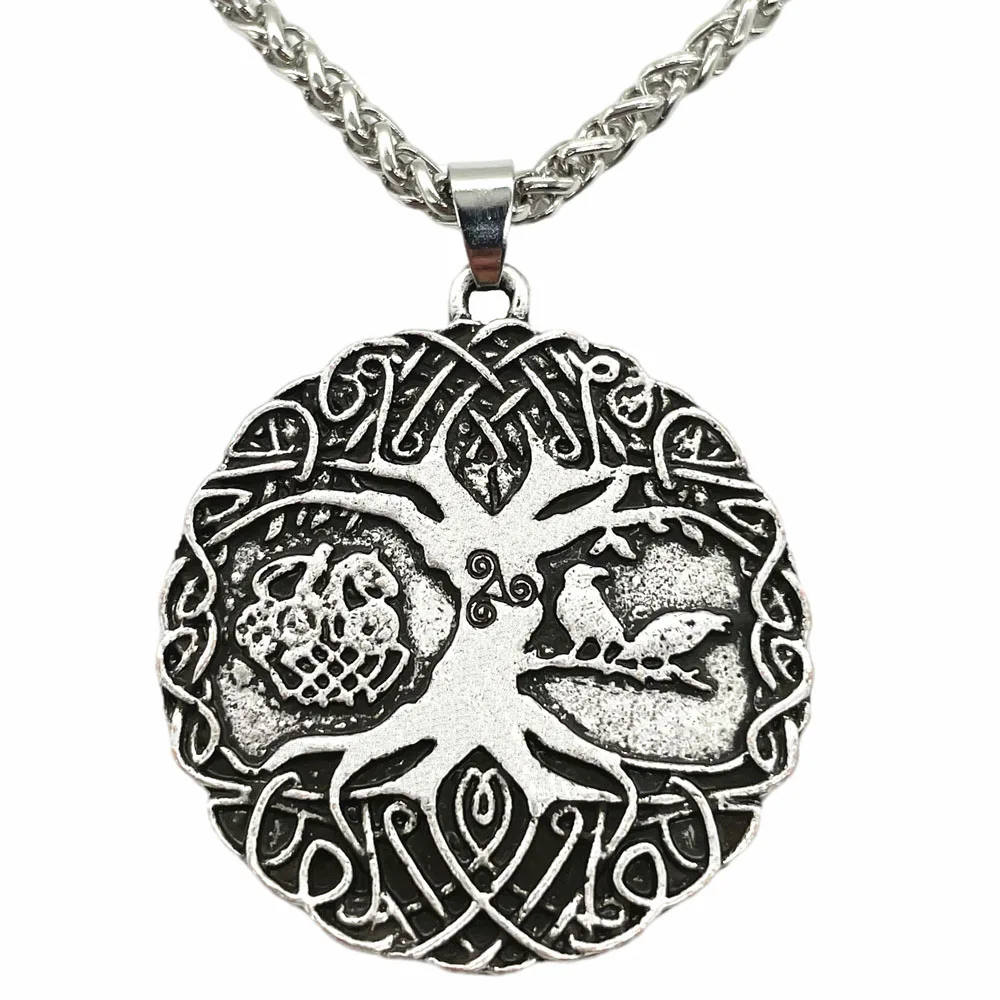 

Thor Loki Asgard Horse Sleipnir Odin Raven Talisman Amulet World Tree Of Life Pendant Viking Necklace Men