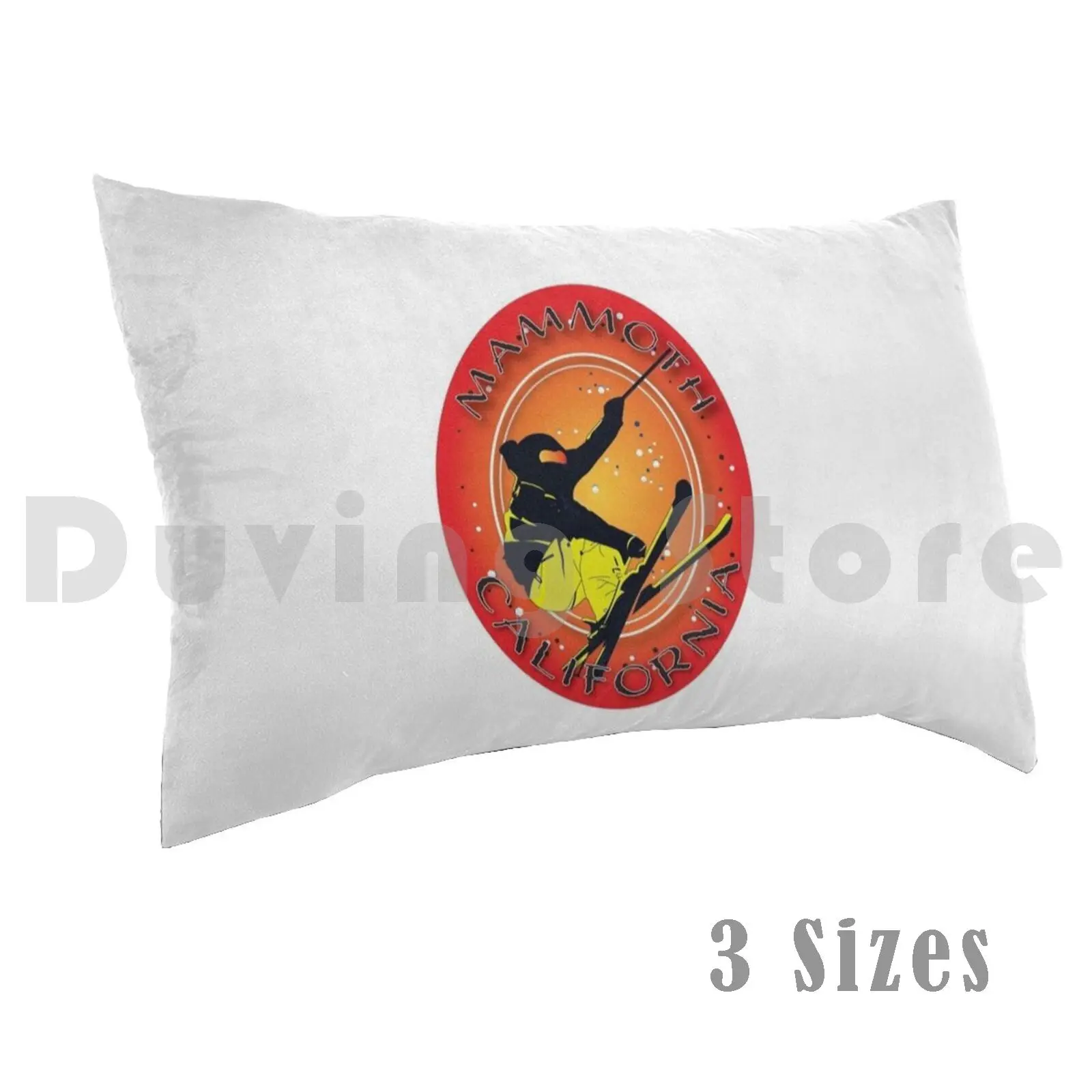 California Yosemite Sticker Pillow Case Printed 50x75 Ski Resort Hiking