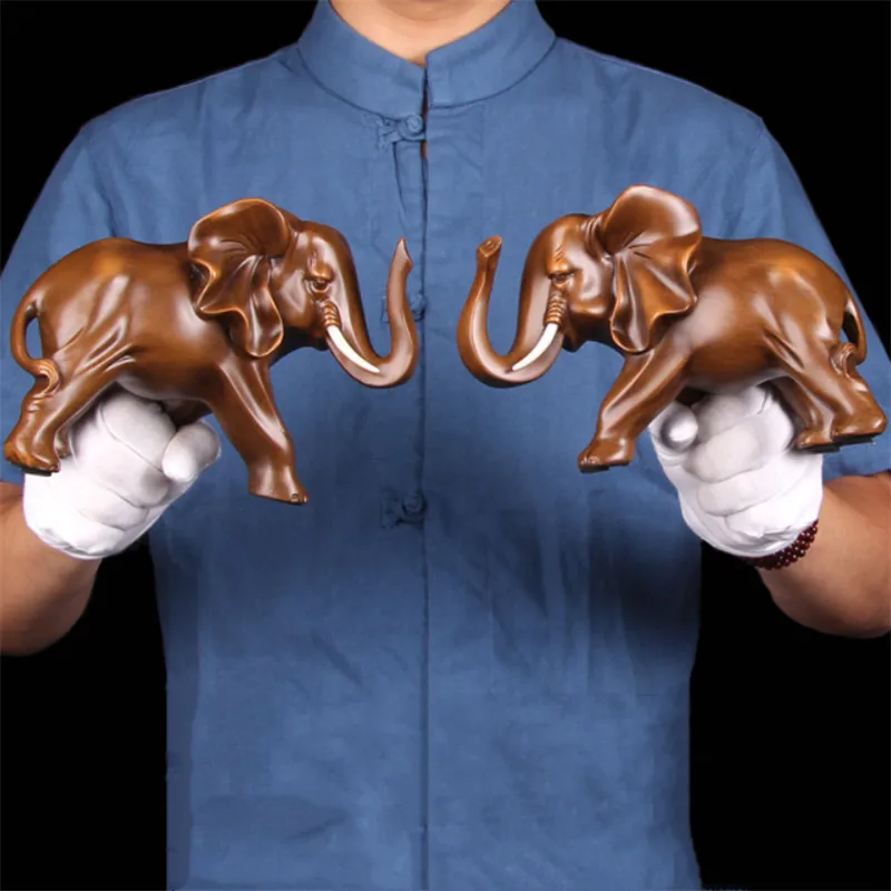 Фэн шуй слон ручной работы украшение для дома гостиной офиса статуя животного