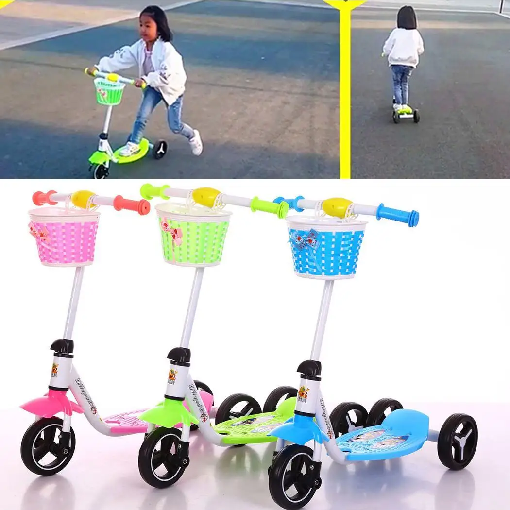 Детский самокат на открытом воздухе с 3 колесами спереди 65 72 см/25 6 28 дюйма как