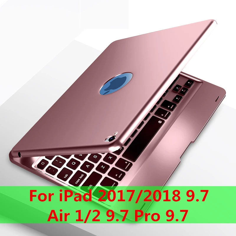 F19B-black Откидная клавиатура для Apple iPad mini 5 7,9 чехол Bluetooth клавиатура чехол для iPad 9,7 Air 2 9,7 чехол клавиатура - Цвет: F19B-black
