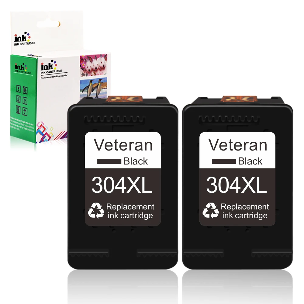 Veteran 304XL Ink Cartridges for Hp 304 XL for Hp Deskjet Envy 2620 2630 2632 5030 5020 5032 3720 3730 5010 Printer