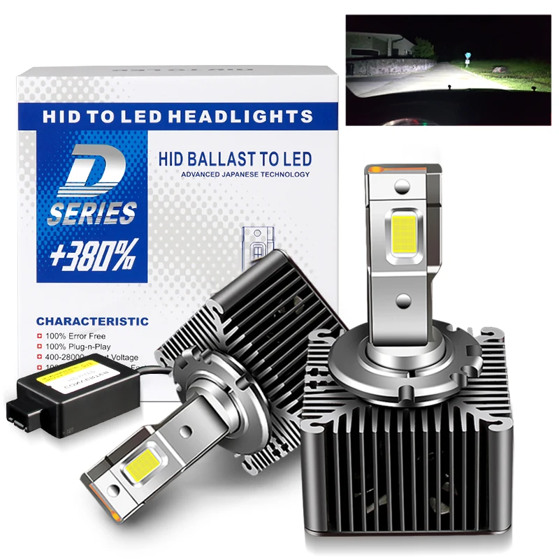 D1S D3S Car Led Headlight High Power 70W 17200Lm D2S D4S Car Lights Super Bright D2R D4R D5S D8S Auto Bulbs 1:1 Mini Canbus