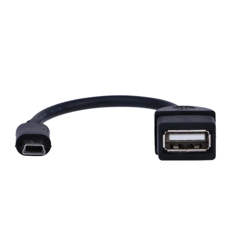 USB A Женский к Мини B Мужской кабель адаптер 5Pin OTG V3 порт для передачи данных