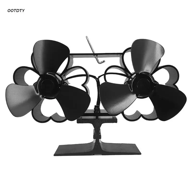 Бесшумный вентилятор с 6 лопастями для дровяной плиты небольшой идеальный