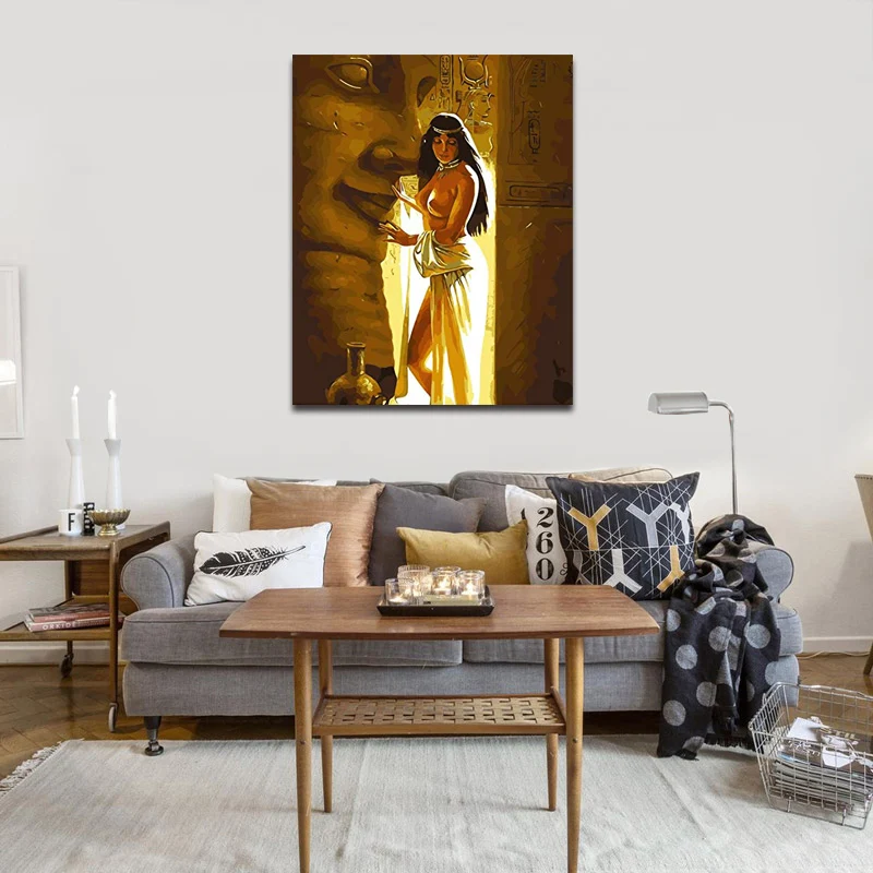 DIY картинки для раскраски по номерам с обнаженной картинка художника рисования