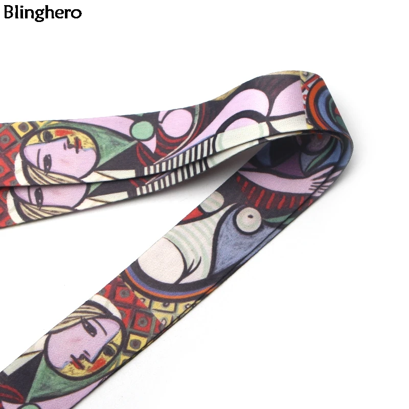 Blinghero, Пабло Пикассо, ремешок для ключей, классный держатель для телефона, шейный ремешок со свистком, камера, ID, значок, подарки для друзей, BH0390