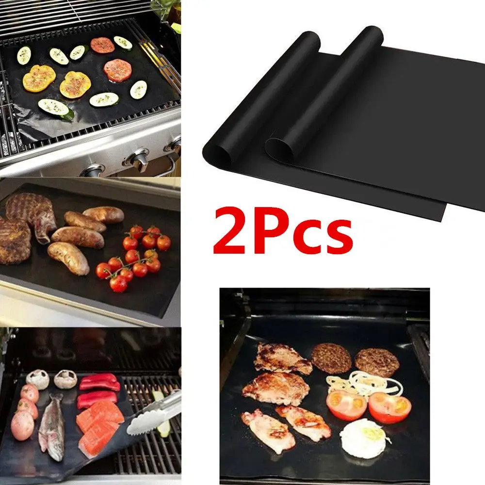 2 шт. термостойкий гриль для барбекю коврик кемпинга на открытом воздухе Посуда