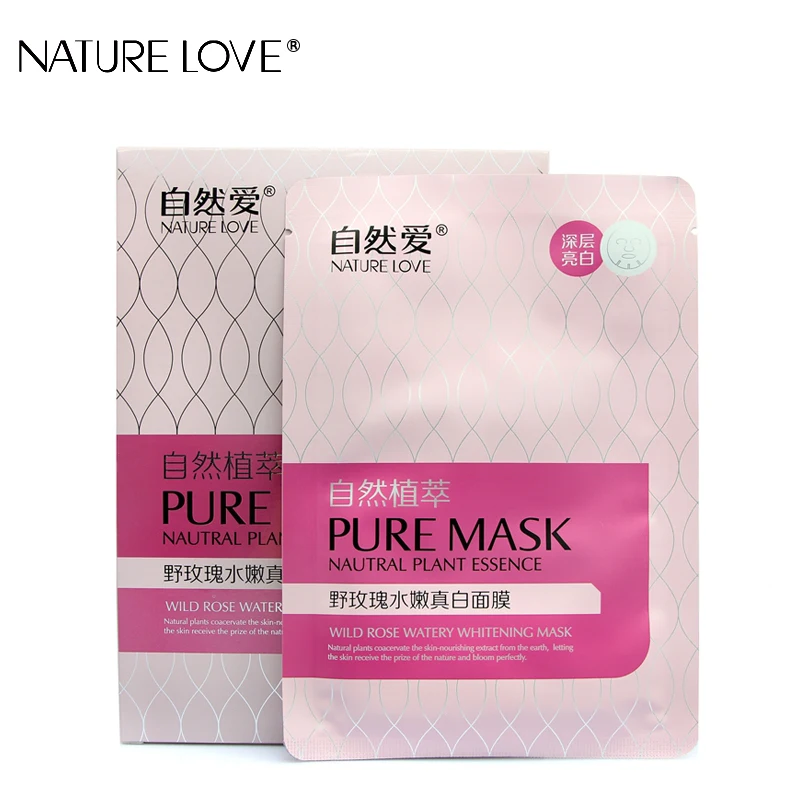 Маска для лица с изображением натуральной розы противовозрастная маска