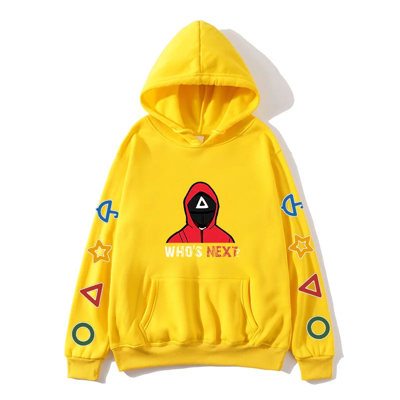

Korean Squid Game Hoodies Men Kawaii Cartoon Harajuku Unisex Winter Warm 456 Graphic Streetwear Funny Anime Sweatshirts Male