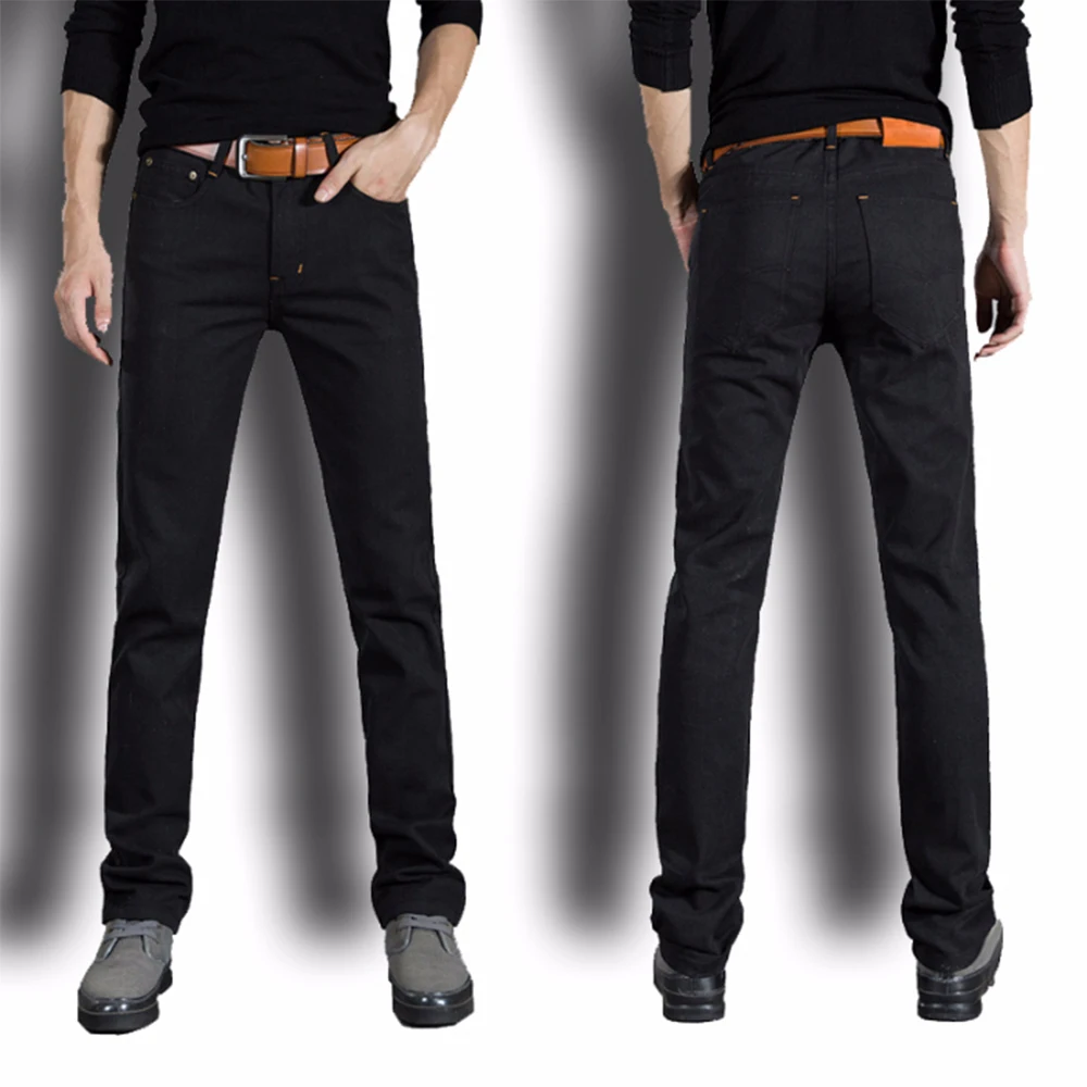 Мужские облегающие брюки большого размера плюс Классические повседневные в