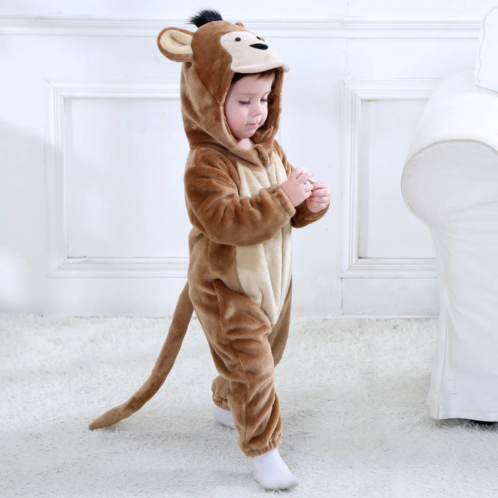 Детская одежда для костюмированной вечеринки с изображением животных зимняя