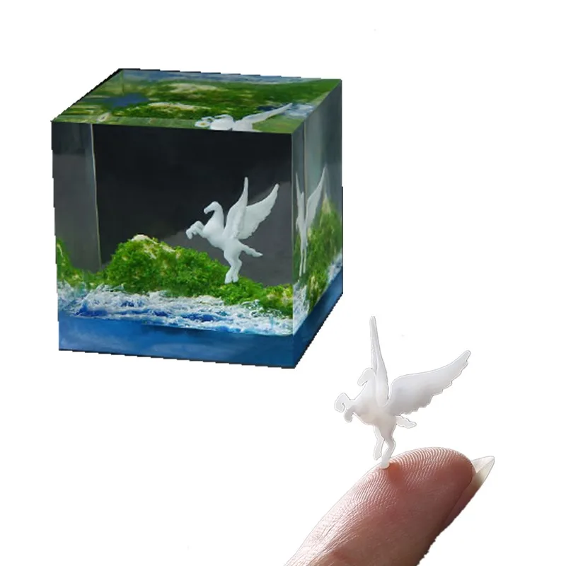 

SNASAN 8pieces 3D Micro Horse Landscape Mini DIY Resin Filling Material Jewelry Epoxy Crystal Molds Figurines For Jewelry Making