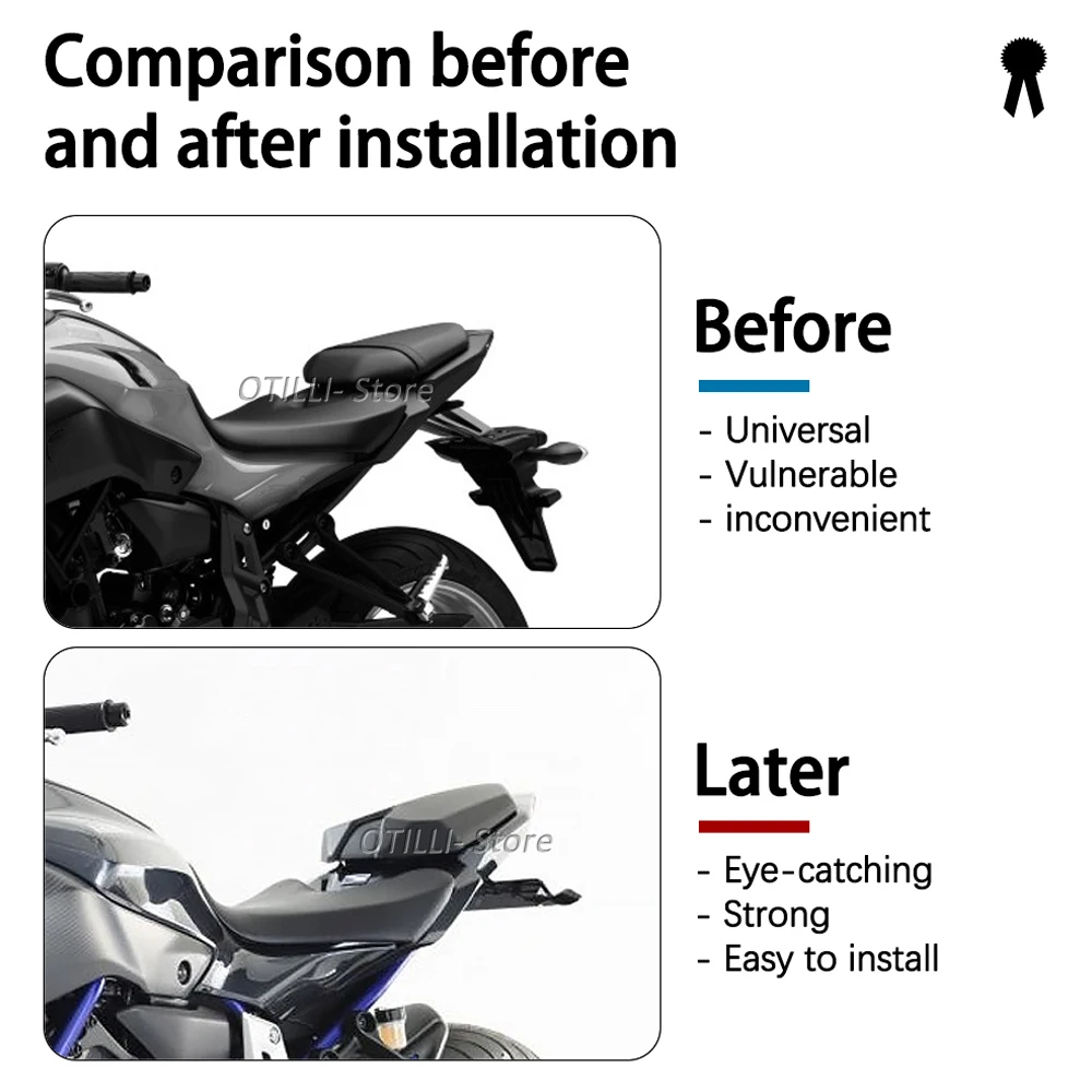 Черные Мотоциклетные аксессуары для Yamaha FZ-07 MT-07 заднее сиденье Cowl обтекатель задняя крышка 2014-2017 2016 от AliExpress RU&CIS NEW