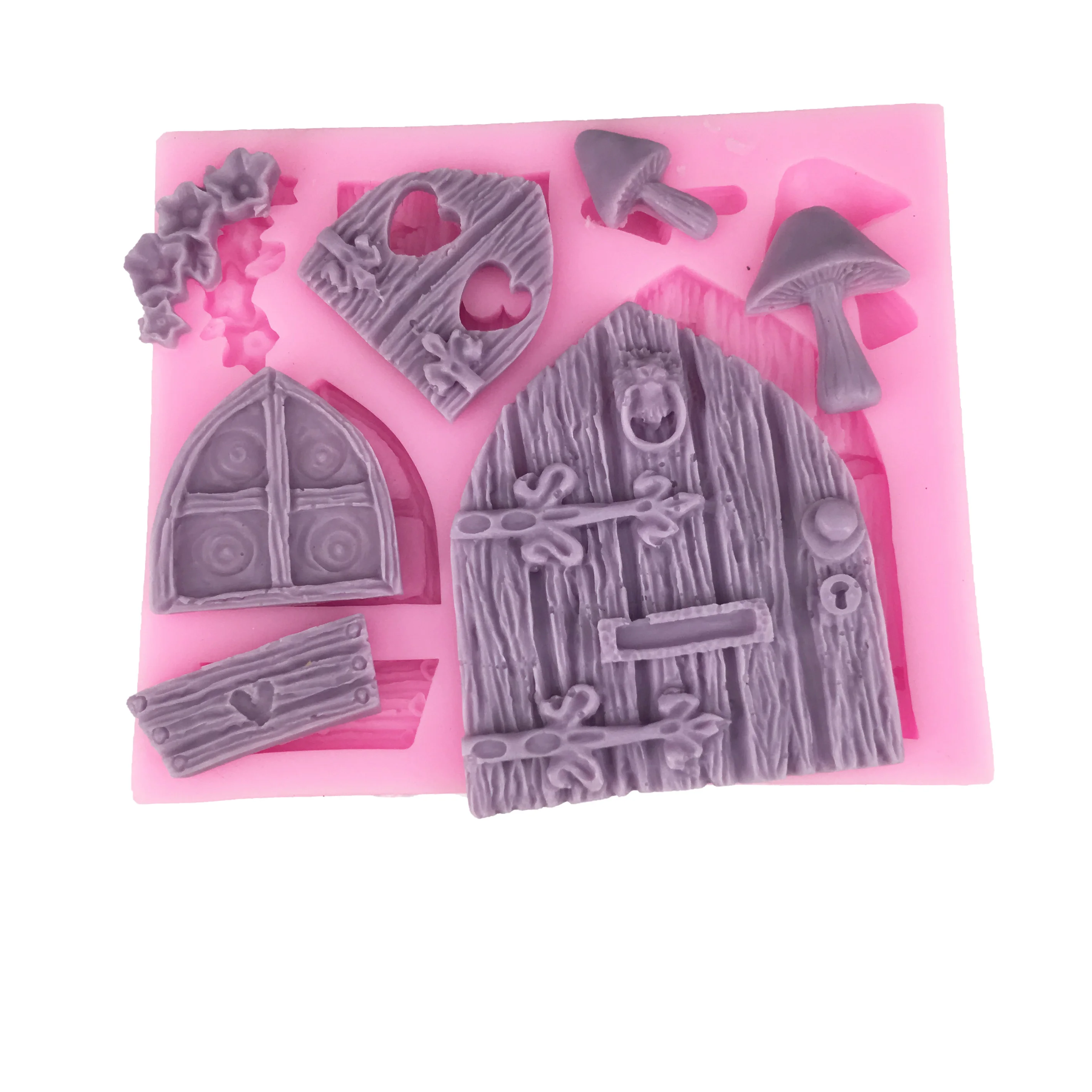 BK1010 силиконовая форма в форме рождественской елки с 3 отверстиями для украшения