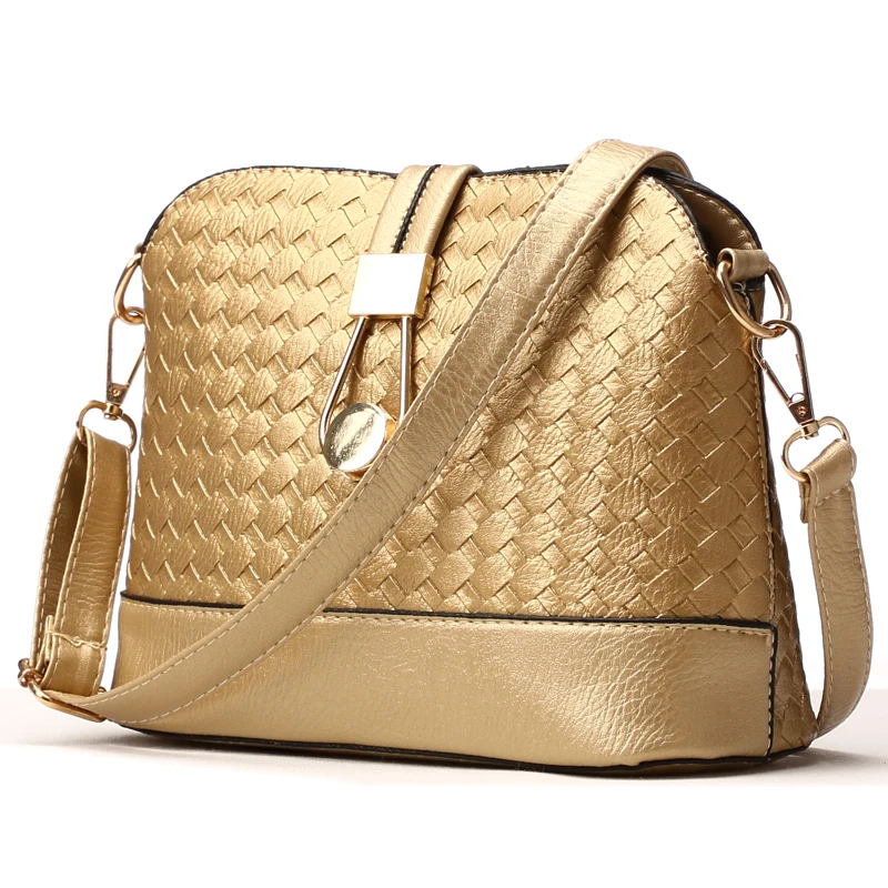 Новинка дизайнерская женская сумка HANSOMFY на плечо вязаная маленькая из