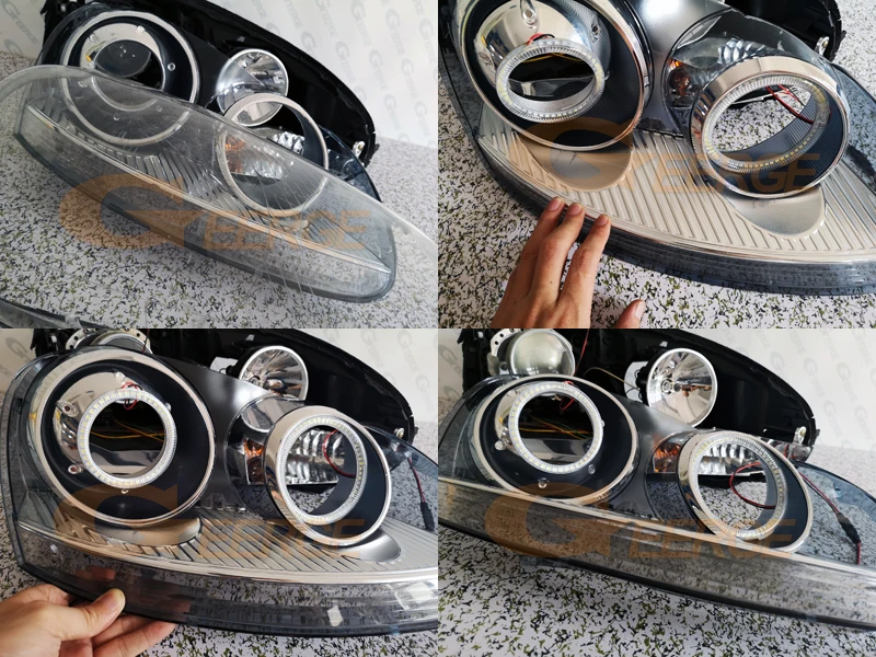 Для Volkswagen VW Golf Rabbit Jetta GTI R32 MKV MK5 2005-2010 ксеноновая фара Ультра яркое освещение smd комплект светодиодов «глаза ангела»