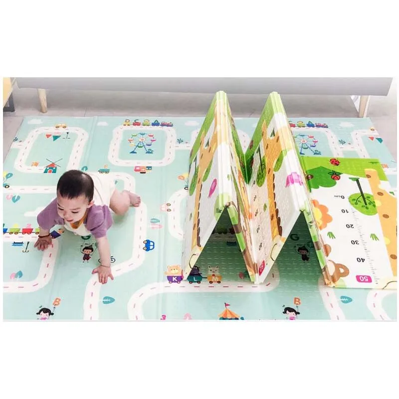 XPE Environmental Protection Baby Crawling Mat Home Multi-Function Folding Children Climbing 200*180*1 cm Thick Game Pad | Игрушки и