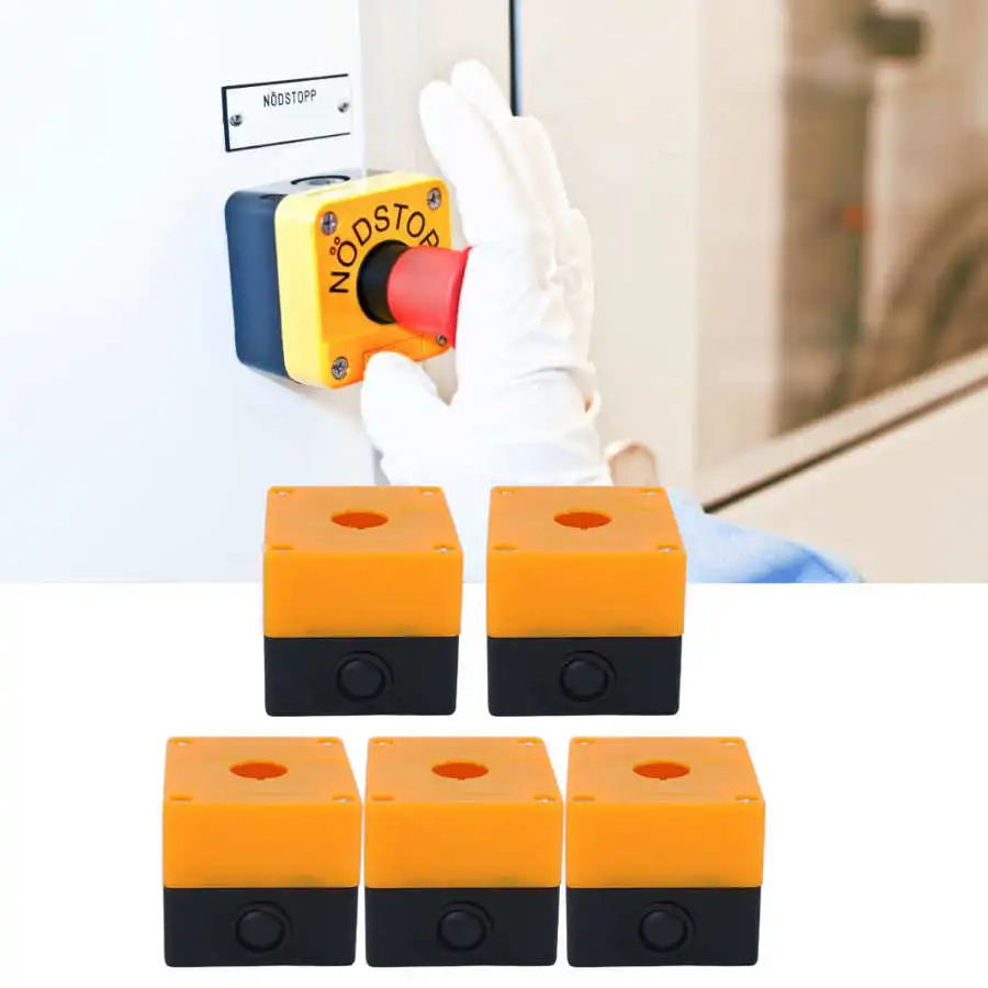 5 шт. водонепроницаемые распределительные коробки для аварийного остановки 22