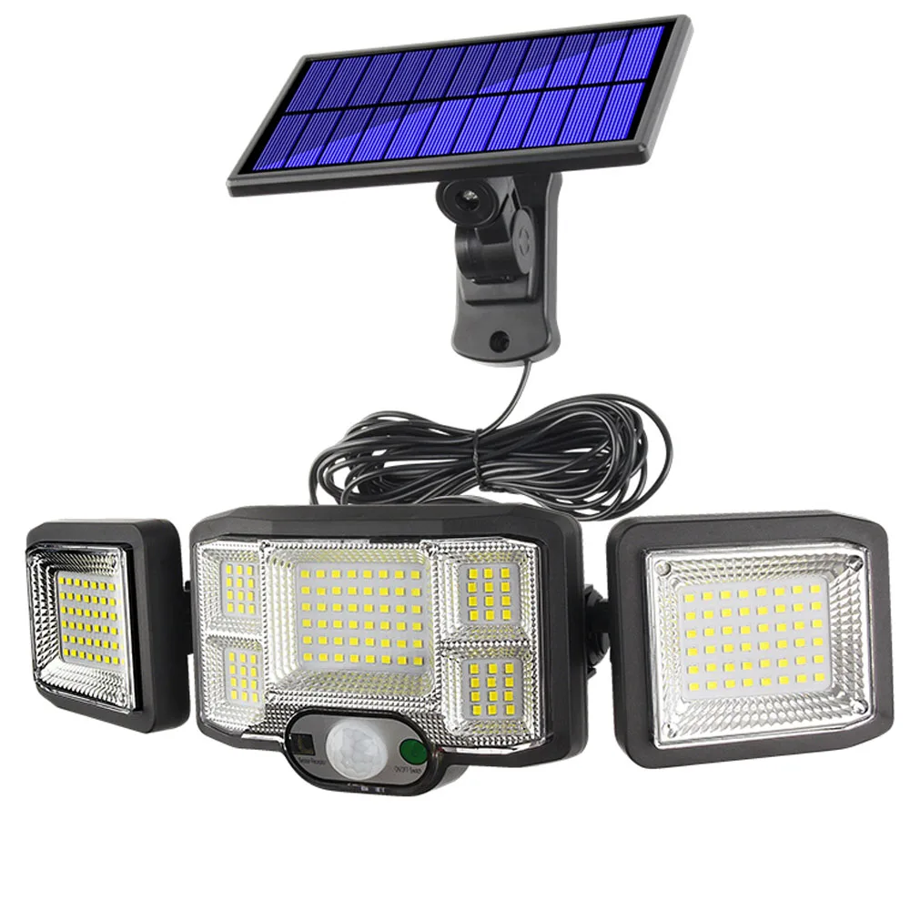 

Folding Solar Garden Light COB LED PIR Sensor Outdoor Security Lamp 5m Cable Garage Light Remote Control Street Pathway Light