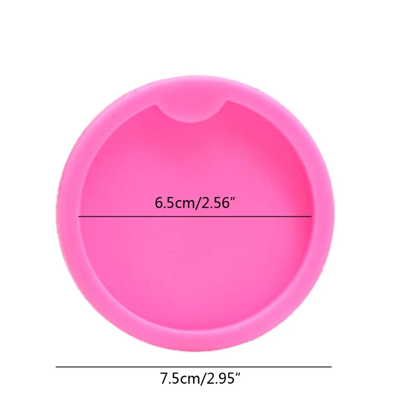 

2 Pack DIY Round Coaster Silicone Mold for Epoxy Resin Casting Molds Round Coaster Shape Pendant Molds Art Craft Tools
