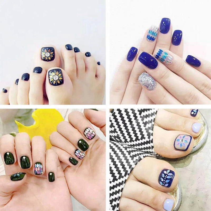 Лак для ногтей 12 коробок Блестки конский глаз сверкающие блестки массивные слизи