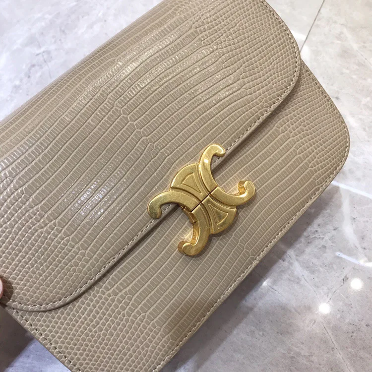 

2021 lizard cowhide fashion Korean Kaixuan door One Shoulder Messenger Bag
