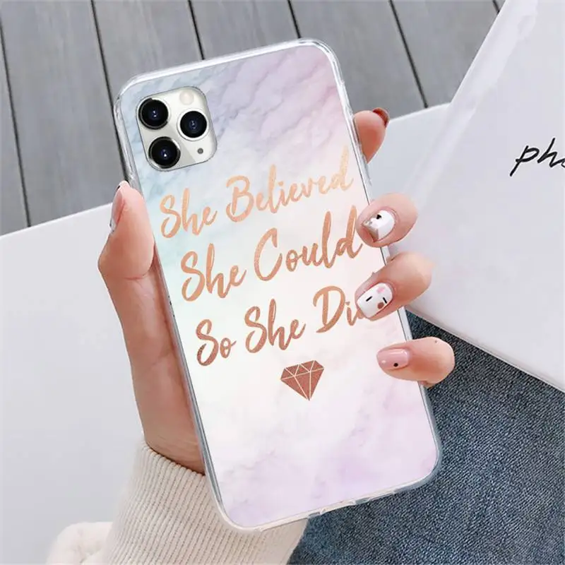 

Marble text geometric bling Phone Case For iphone 12 5 5s 5c se 6 6s 7 8 plus x xs xr 11 pro max mini
