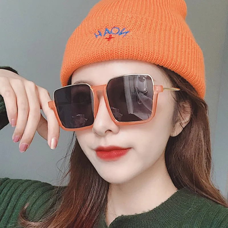 

Classic Oversized Square Women Eye Glasses Anti-blue Light glasses Plastic Men Computer Glasses Optical Eyeglasses Retro