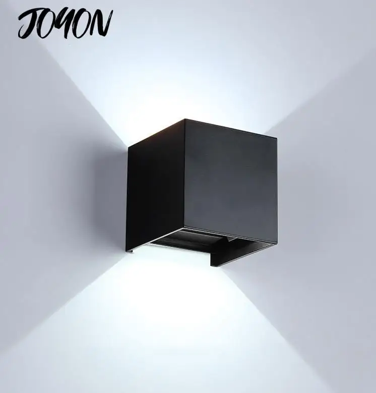 

Outdoor&Indoor LED Wall Light With Human Body Motion Sensing IP65 Waterproof Wall Lamp Garden Light Fixture Aluminum AC90-260V