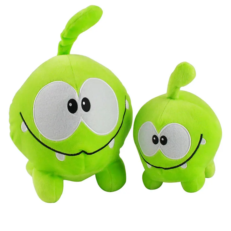 18 24 см вырезанная веревка Om Nom зеленая лягушка Мультяшные Мягкие плюшевые