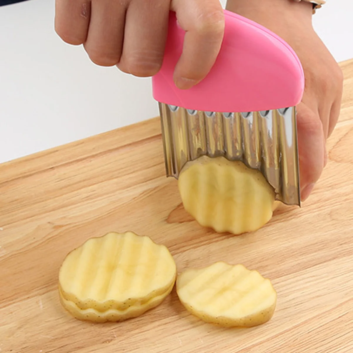 Нержавеющая сталь овощей морковь волнообразный резак для резки картофельных