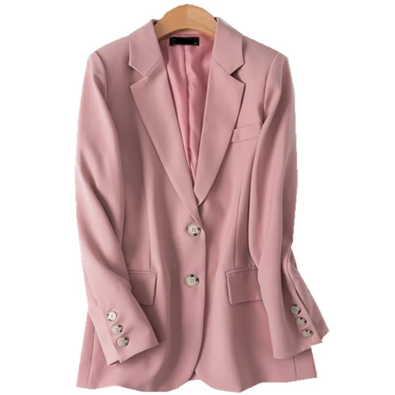 

New Spring Fashion Casual Women Two-Piece Suit + Short Skirt Long Sleeve Solid Ladies Loose Suit Coat And Knee-Length Skirt Y80