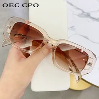 oec cpo square vintage sunglasses women men fashion punk sun glasses female steampunk shades eyeglass uv400 glasses oculos o1185