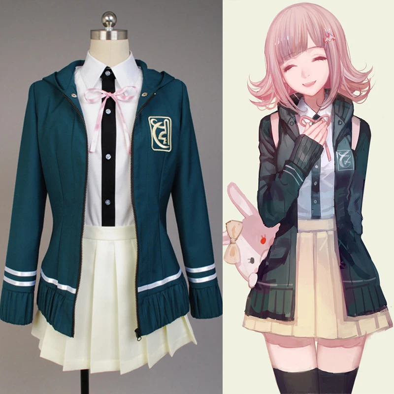 Костюм для косплея Nanami ChiaKi из аниме данганронпа 2 комплект жакета рубашки юбки