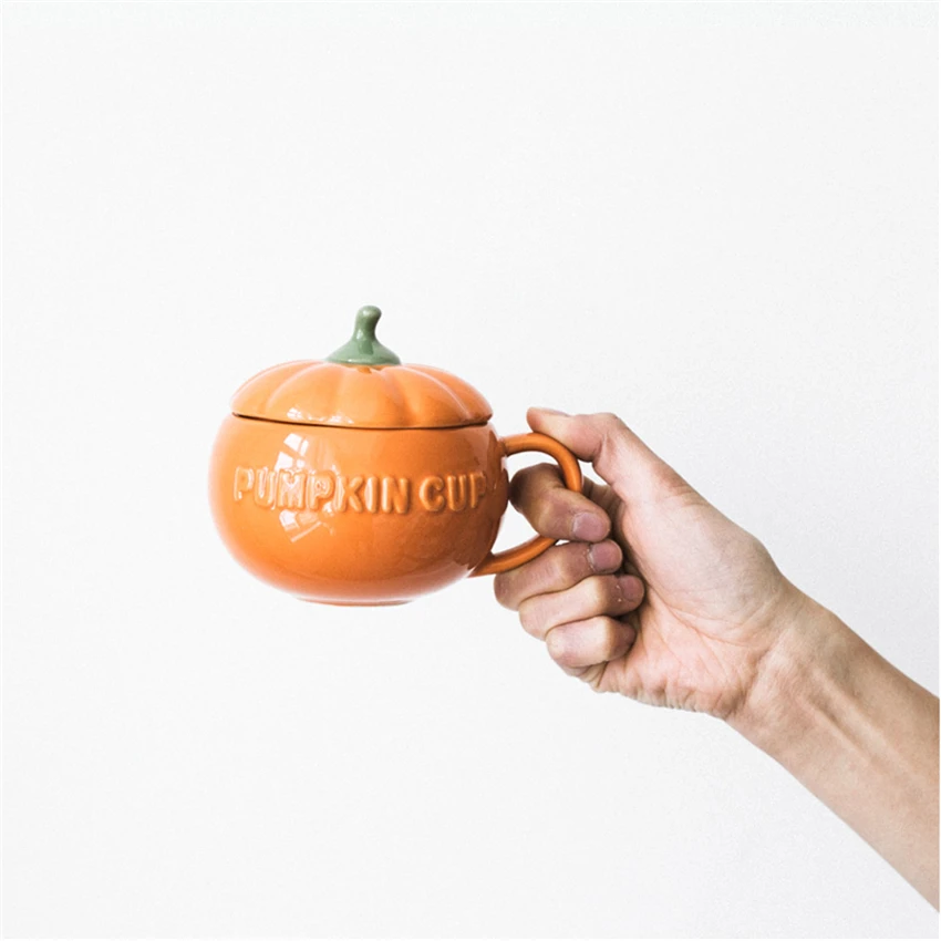 Чашка для завтрака с тыквой керамическая чашка молока пудинга йогурта/ins | Дом и