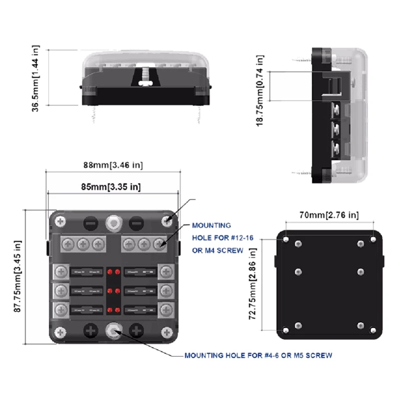 12 32 В постоянного тока для грузовика дома автобуса лодки бар блок распределения