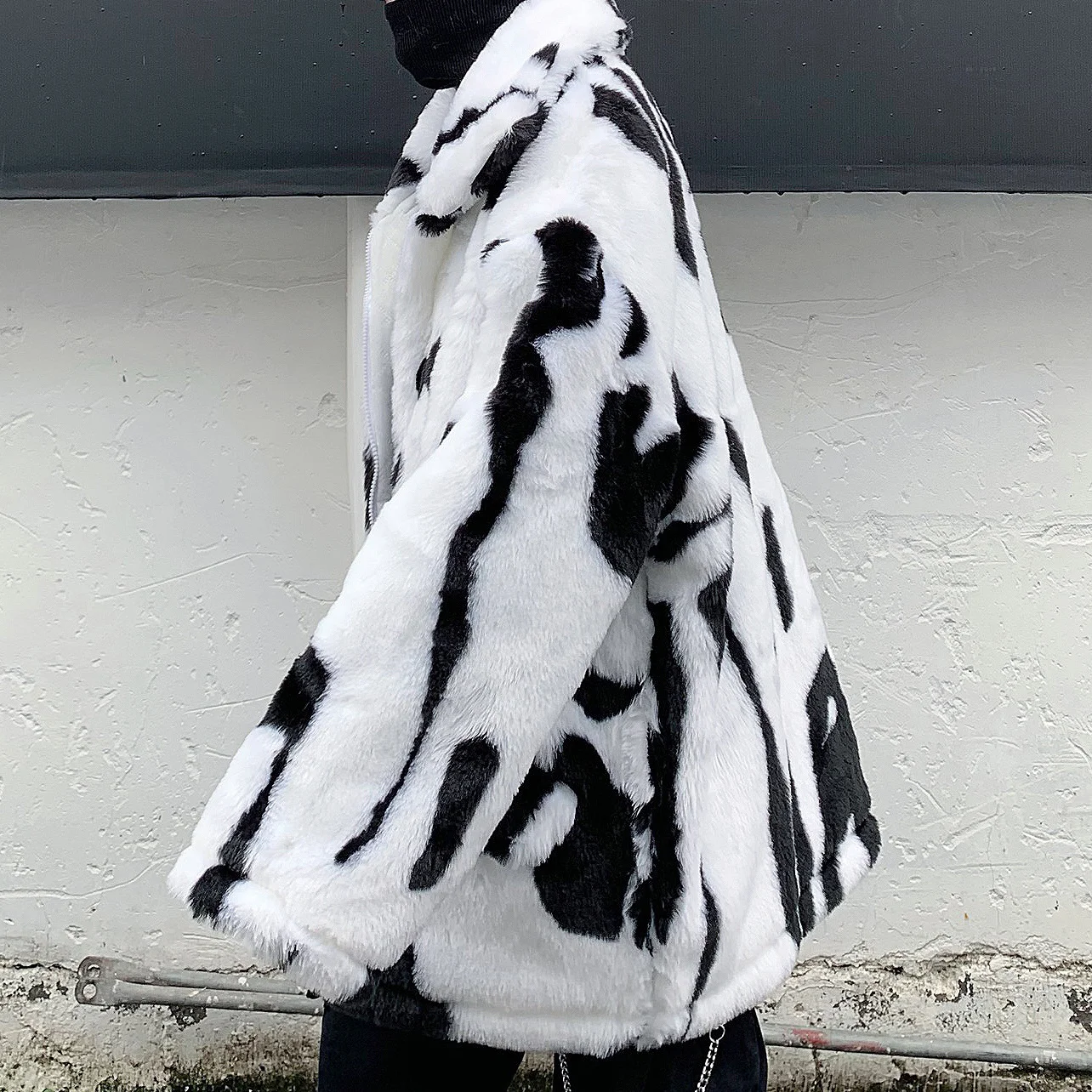 Мужская зимняя куртка из искусственной кожи с принтом | одежда