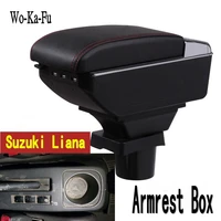 arm rest for suzuki liana armrest box central store content storage box center console with cup holder ashtray usb interface