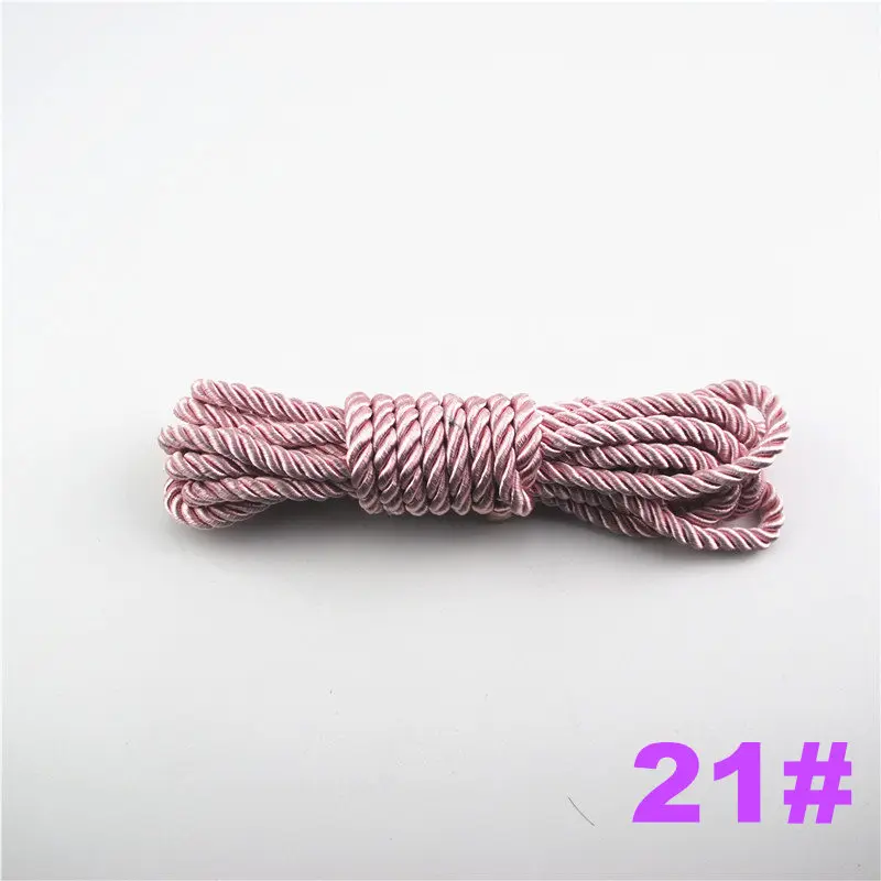 Fasmiley DIY Cord Jewelry findings 5 мм плетеная веревка мульти сплошной Цвет витая нить DIY аксессуары строка поставляет 10 м DS220 - Цвет: 21