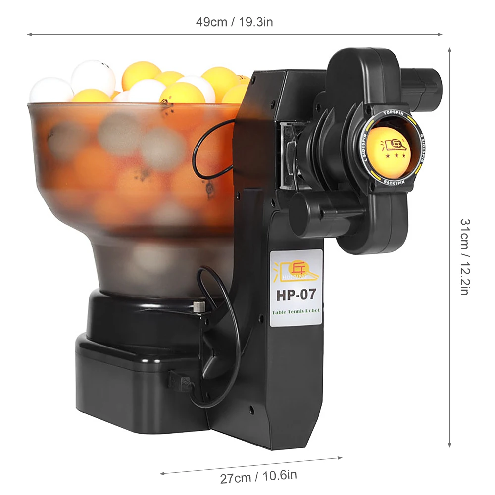 Table Tennis Robot Ping Pong Ball Machine 40mm Balls Automatic Training for Solo Trainer | Спорт и развлечения
