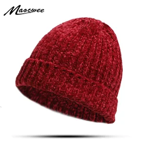High Quality Casual Beanies For Men Women Fashion Knitted Winter Hat Hip-hop Skullies Solid Color Ha