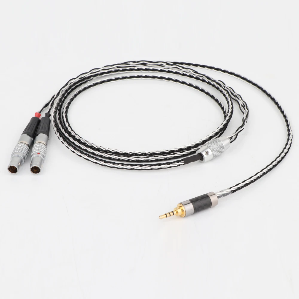 

HIFI 8 Cores 7N OCC Silver Plated Headphones Replacement Cable Upgrade Cable for Focal Utopia ELEAR Headphones