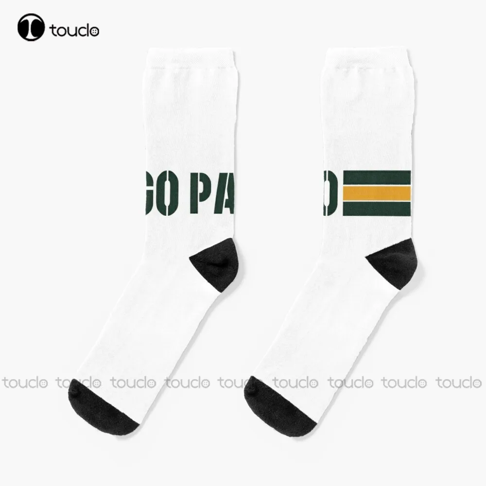 

Go Pack Go Socks Cycling Socks Personalized Custom Unisex Adult Teen Youth Socks 360° Digital Print Christmas Gift Funny Sock