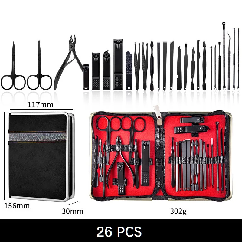 

18/15/10/7PCS Nail Clipper Craft Quality Nail Clipper Set Multifunction Nail Art Manicure Pedicure Tool