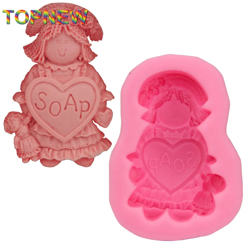 Каваи милая маленькая принцесса Силиконовые формы для торта антипригарное