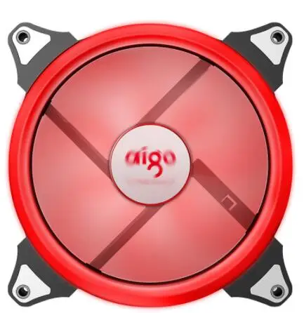 140mm RED Aigo Аврора вентилятор 140mm/14 см светодиодное светящееся кольцо в форме сердца из солнечные очки моды, солнечные очки 12V 3pin+ 4pin Настольный ПК компьютер Вентилятор Cooler бесшумный корпус вентилятора - Цвет лезвия: 140mm RED
